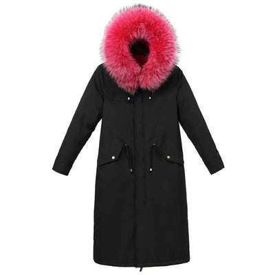 Damen Winterjacke mit Fell-Bombardina.de