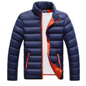 Herren-Winterjacke mit farbenfrohem Finish-Bombardina.de