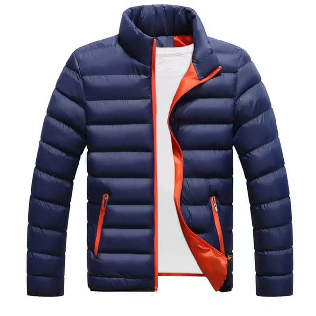 Herren-Winterjacke mit farbenfrohem Finish-Bombardina.de