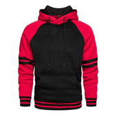 Herren-Hoodie mit Streifen an den Ärmeln-Bombardina.de