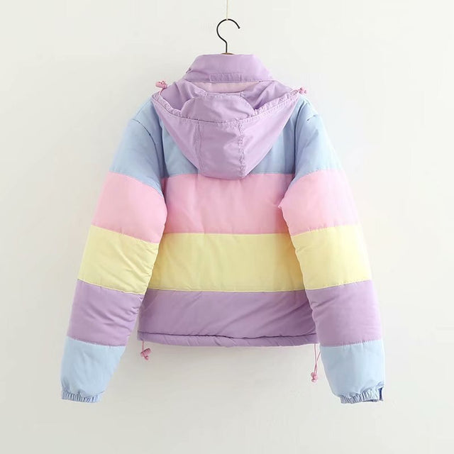Damen Winterjacke in Pastelltönen-Bombardina.de