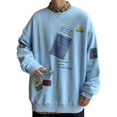 Herren-Sweatshirt ohne Reißverschluss mit Aufdruck-Bombardina.de