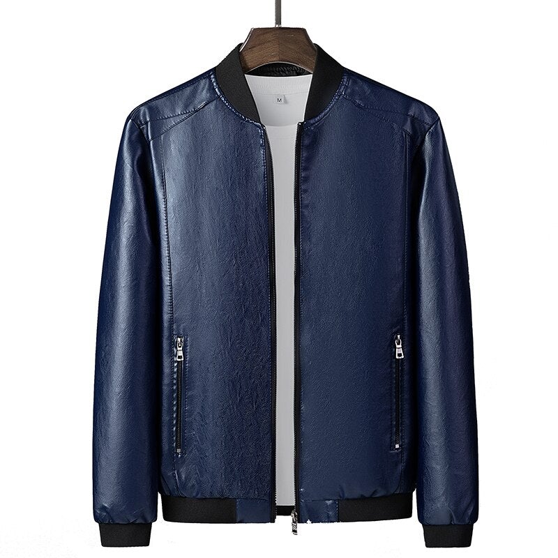 Herren Lederjacke mit geradem Schnitt-Bombardina.de