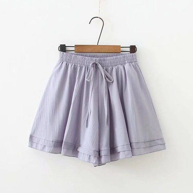 Damen-Shorts mit Paspel an der Taille-Bombardina.de