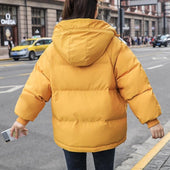 Damen Winterjacke mit lockerem Schnitt-Bombardina.de