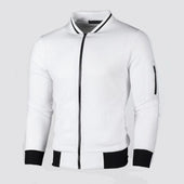 Herren-Sweatshirt mit Reißverschluss und Stehkragen-Bombardina.de