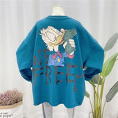 Offenes Damen-Sweatshirt mit Cartoon-Motiv-Bombardina.de