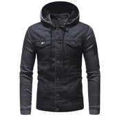 Herren Jeansjacke aus kombinierten Materialien-Bombardina.de