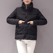 Damen Winterjacke mit Stehkragen-Bombardina.de