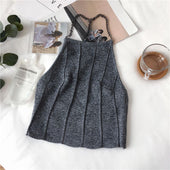 Damen-Tanktop mit Ziernähten-Bombardina.de