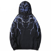 Herren Hoodie mit Blitz-Bombardina.de