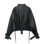 Damen Lederjacke mit Box-Cut-Bombardina.de