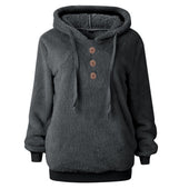 Damen-Fleece-Sweatshirt mit Kapuze-Bombardina.de