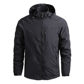 Herren-Übergangsjacke mit abnehmbarer Kapuze-Bombardina.de