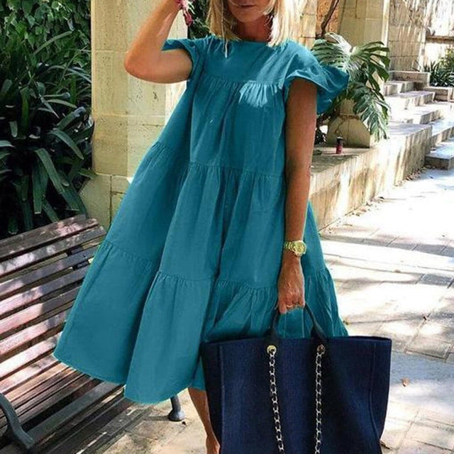 Midikleid mit ausgestelltem Unterteil-Bombardina.de