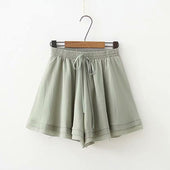 Damen-Shorts mit Paspel an der Taille-Bombardina.de