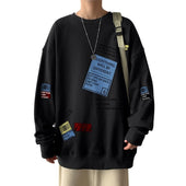 Herren-Sweatshirt ohne Reißverschluss mit Aufdruck-Bombardina.de