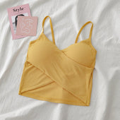 Damen-Tanktop mit Crossover-Front-Bombardina.de