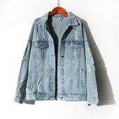 Damen Jeansjacke mit dekorativem Rücken-Bombardina.de