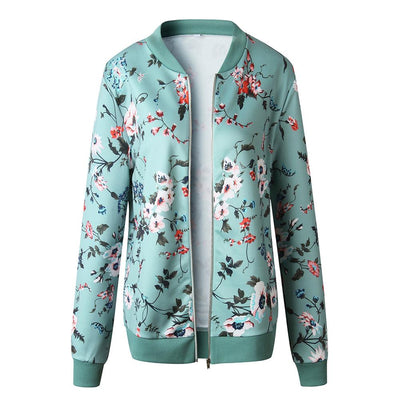 Blumen-Übergangsjacke für Damen-Bombardina.de