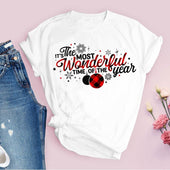 Damen-T-Shirt mit Weihnachtsaufdruck-Bombardina.de