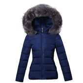 Damen Winterjacke mit Fell-Bombardina.de