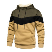 Herren-Kapuzenpullover mit horizontalen Streifen-Bombardina.de