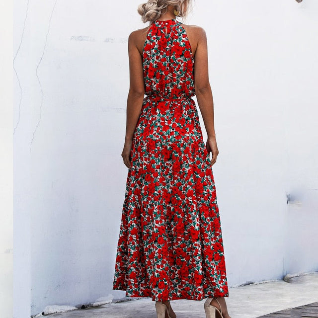 Maxikleid mit Blumen-Bombardina.de