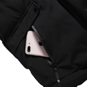 Herren Winterjacke mit Patch auf dem Ärmel-Bombardina.de