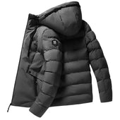 Herren Winterjacke mit Patch auf dem Ärmel-Bombardina.de