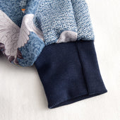 Damen-Sweatshirt ohne Reißverschluss mit Puffärmeln-Bombardina.de