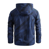 Herren-Übergangsjacke mit geometrischem Print-Bombardina.de