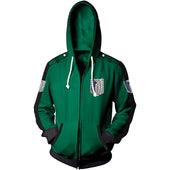 Herren-Sweatshirt mit Reißverschluss und Flügelmotiv-Bombardina.de