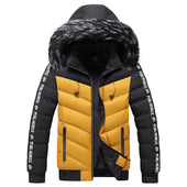 Herren zweifarbige Winterjacke-Bombardina.de