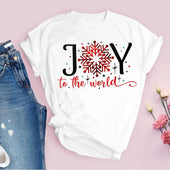 Damen-T-Shirt mit Weihnachtsaufdruck-Bombardina.de