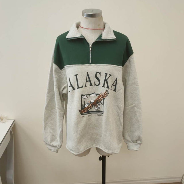 Damen-Sweatshirt ohne Reißverschluss mit Aufdruck-Bombardina.de