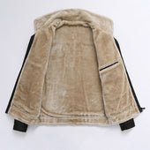 Isolierte Herren-Lederjacke-Bombardina.de