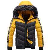 Herren zweifarbige Winterjacke-Bombardina.de