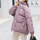 Damen Winterjacke mit lockerem Schnitt-Bombardina.de