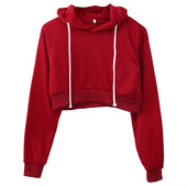 Kurz geschnittener Hoodie für Damen-Bombardina.de