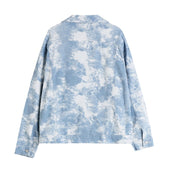 Herren-Jeansjacke mit Tie-Dye-Bombardina.de-Motiv
