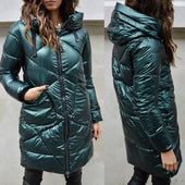 Glänzende Winterjacke für Damen-Bombardina.de