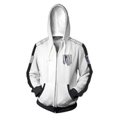 Herren-Sweatshirt mit Reißverschluss und Flügelmotiv-Bombardina.de