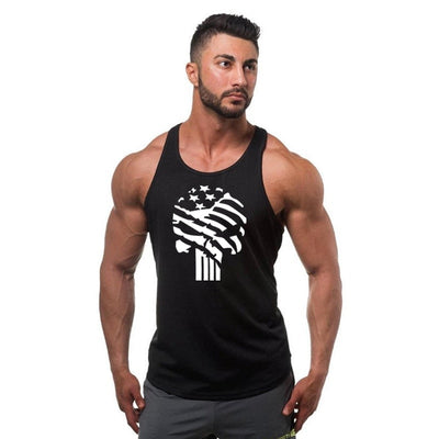 Herren-Tanktop mit Totenkopf-Print-Bombardina.de