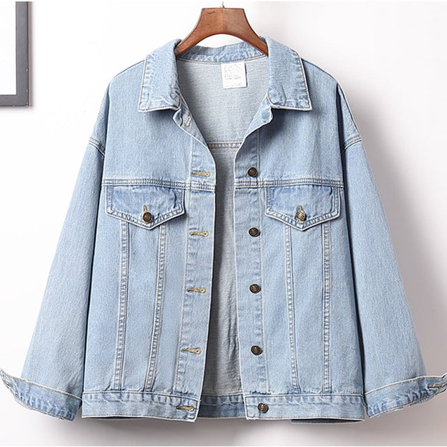 Damen Jeansjacke mit Pailletten auf der Rückseite-Bombardina.de