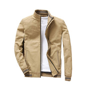 Herren-Übergangsjacke mit Streifenbesatz-Bombardina.de