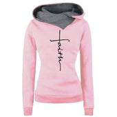 Damen-Sweatshirt ohne Reißverschluss mit asymmetrischer Kapuze-Bombardina.de