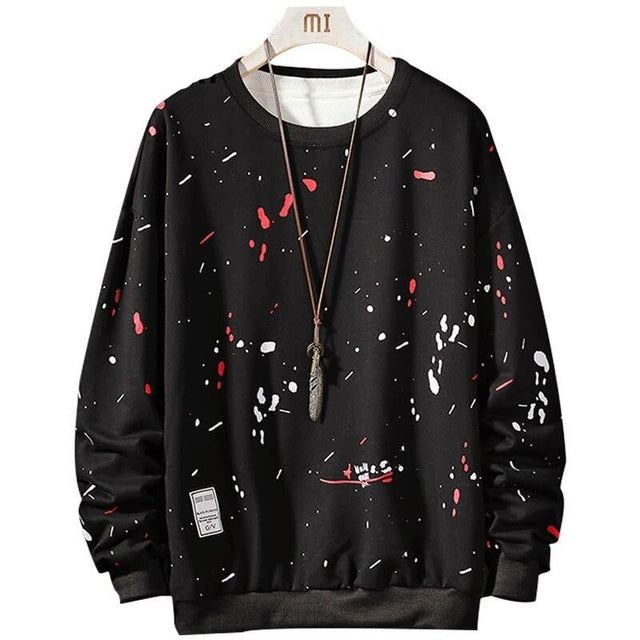 Herren-Sweatshirt ohne Reißverschluss mit Aufdruck-Bombardina.de