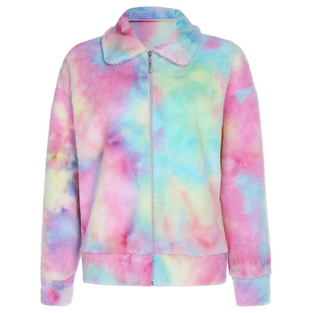 Damen-Fleece-Sweatshirt in Pastellfarben-Bombardina.de