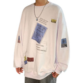 Herren-Sweatshirt ohne Reißverschluss mit Aufdruck-Bombardina.de